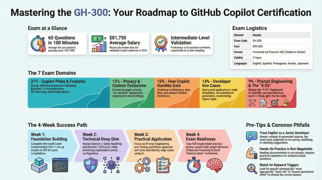 Roadmap to GitHub Copilot Certification Study Guide GH-300
