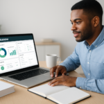 ServiceNow Certified System Administrator (CSA) study session with laptop and exam materials